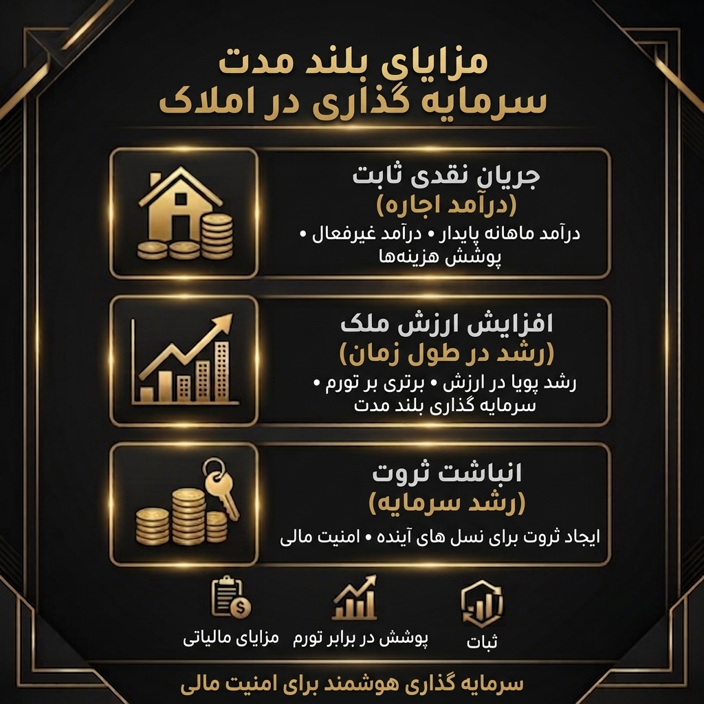 بازده بلندمدت سرمایه‌گذاری در املاک و مستغلات
